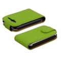 Miniatyrbild 3 av 3: Cadorabo Fodral Fodral för > HTC WILDFIRE < i Flip Style Fodral Fodral Bumper Wallet i slätt konstläder i PARROT GREEN