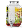 Miniatyrbild 1 av 4: Intirilife 4 liters dryckesautomat i glas med kranvattendispenser, juicedispenser, lemonaddispenser