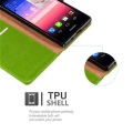 Miniatyrbild 4 av 4: Huawei P7 Fodral i MOUNTAIN GREEN by Cadorabo (LYX Design) Helt skyddsfodral med Flip Flip och horisontellt stativ