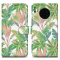 Miniatyrbild 1 av 4: Fodral - CADORABO - MATE 30 - Green Tropical Forest - Magnetisk stängning - Horisontellt stöd Grön