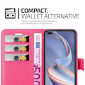 Miniatyrbild 3 av 4: Coque - CADORABO - Oppo A92s - Strukturerat konstläder - Rosa - Stödfunktion för bok Rosa