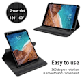 Miniatyrbild 3 av 4: Fodral för Xiaomi Mi Pad 4 (8,0 tum) Etui i SVART Hölster Skydd 360 grader konstläder Plånbok Wallet Svart