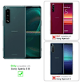 Miniatyrbild 2 av 4: Coque för Sony Xperia 5 III - CADORABO - Grå Blommig - Syntetläder - Ställfunktion - Fack för Kort Blommig grå