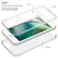 Miniatyrbild 3 av 4: Cadorabo Fodral för Apple iPhone 7 / 7S / 8 / SE 2020 i Transparent Fodral 360° Helkroppsskydd Skärmskydd