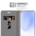 Miniatyrbild 4 av 4: Råd för Google PIXEL 5 XL - CADORABO - BLÅ SVART - Syntetiskt läder - Magnetstängning - Bookstyle-fodral MÖRKBLÅ