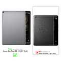 Miniatyrbild 2 av 4: Skyddsfodral för Asus ZenPad 3S 10 (9.7 Zoll) i LJUST GRÖN Fodral Case Cover 360 graders skydd i konstläder Plånbok Wallet Grön
