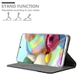 Miniatyrbild 3 av 4: Etui för Samsung Galaxy A71 5G - CADORABO - BLÅ SVART - Kunstläder - Magnetstängning - Ställfunktion MÖRKBLÅ