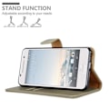 Miniatyrbild 4 av 4: HTC One A9 fodral - CADORABO - Brun - Imiterat läder - Stativfunktion - Kortfack kastanj