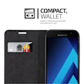 Miniatyrbild 2 av 4: Cadorabo Fodral Samsung Galaxy A5 2017 (7) NATTSVART OVISBAR MAGNETISK STÄNGNING Fodral Fodral Stöder Stand Card Slot