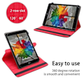 Miniatyrbild 2 av 4: Skyddsfodral för LG G Pad 3 (10,1 tum) Etui i BRUNT Hölster Case Cover Skydd 360 grader konstläder Plånbok Wallet kastanj