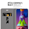 Miniatyrbild 3 av 4: Etui för Samsung Galaxy M51 - CADORABO - Ljusgrå Brun - Syntetiskt läder - Magnetisk stängning - Ställfunktion LJUSGRÅ BRUN