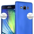 Miniatyrbild 4 av 4: Cadorabo Fodral till Samsung Galaxy A7 2015 i METALLIC BLUE