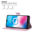 Miniatyrbild 3 av 4: Coque för Alcatel 1S 2020 - CADORABO - LOTUS ROSA - Simil läder - Magnetisk stängning - Ställfunktion LOTUS ROSA