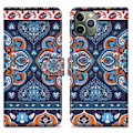 Miniatyrbild 1 av 4: Coque för iPhone 11 PRO - CADORABO - Mandala Blå - Syntetiskt läder - Magnetisk stängning - Komplett skydd Blå