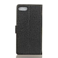 Pikkukuva 2 / 5: iPhone 7/8/SE (2020/2022) - Litsi Lompakkokotelo - Musta Black Svart