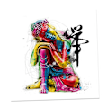 Miniatyrbild 3 av 5: Canvasmålning Tryckt Bild Affisch Konst Heminredning Färg Buddha s