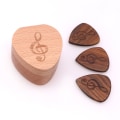 Miniatyrbild 1 av 5: Gitarrplektrum Trälåda Musikaliska Delar För Gitarrälskare Ton A