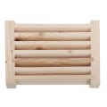 Miniatyrbild 1 av 5: Luftventilgaller i trä för bastu Ventilationspanel Hem Spa Ångare Bastutillbehör Utrustning för avkoppling