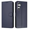 Til Samsung Galaxy A17 5G Etui Stativ Pung Læder Telefoncover med Rem Blå[RM]