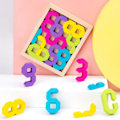 Miniatyrbild 5 av 5: Lärande Leksaker Trä Byggklossar Nummer Matematikblock för 1-3 År Gamla Barn Pojkar Flickor, Digitala Lärande Leksaker
