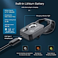 Miniatyrbild 3 av 4: Digital 200X Mikroskoplins med CPL Mobil LED Guide Lampa Mikro Ficka SuperMacro Lins White