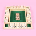 Miniatyrbild 5 av 5: Four Way Shut The Box 10 Nummer Spel Drickspel Set Jeux De Table
