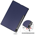 Pikkukuva 2 / 5: Yhteensopiva Samsung Galaxy Tab S7 FE / S7 Plus / S8 Plus -kotelon kanssa, kolmiosainen, tummansininen Dark blue Mörkblå