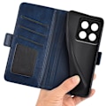 Miniatyrbillede 4 af 6: Xiaomi 14T Pro Wallet Case Læder Blå 71