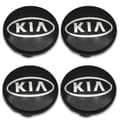 [RM] 4-pack Black Kia Car Wheel Center Caps Hubcaps 60mm