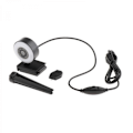 Miniatyrbild 4 av 5: HD USB Webbkamera Videoinspelning För PC Streaming Med 2K Mikrofon Ringljus