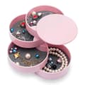 4-lagers roterande smyckesförvaringslåda - rosa - 10*10*10cm - 1 styck