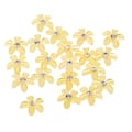 Miniatyrbild 4 av 5: 20 Blommor Flatback Knapp Rhinestone Dekorationer för Bröllop Gul