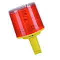 Miniatyrbild 5 av 5: Solar LED rund varningslampa trafikljus alarm blinkande ljus c