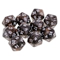 Miniatyrbild 3 av 5: 10 st 20-sidiga tärningar D20 Polyedriska tärningar för Dungeons And Dragons Bordsspel Kaffe Grå