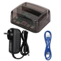 [RM]IDe SATA Universal Dual Disc Multifunctional Hard Drive Card Reader Transparent Black EU100-