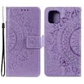 Miniatyrbillede 1 af 6: iPhone 13 - Mandala Læder Cover med Print - Lilla 70