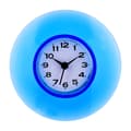 [RM]Mini Waterproof Suction Cup Wall Clock Blue Quartz Bathroom Kitchen Mirror Shower Decor