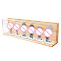 Miniatyrbild 2 av 5: Genomskinlig Akryl Display Case Monteringsbar Disklåda Kub Organizer Dammtätt Skydd Display Case För Actionfigurer