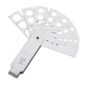 Miniatyrbild 3 av 5: Set Vikbar Aluminium Fläktform Kalibreringsmätare Fläktmätare 8st