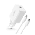 [RM]Tech-Protect 45W GAN USB-C-laddare - iPhone 17 Pro Max, Air,... Vit white