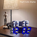 Miniatyrbild 5 av 5: Digital Väggklocka LED Elektronisk Present Väckarklocka Intelligent 3D Digital Klocka Väckarklocka blue