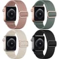 4-pakning remme kompatible med Apple Watch 41mm 38mm 40mm til kvinder