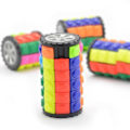 Miniatyrbild 5 av 5: Cylinder Magic Cube Twist Puzzle Intelligensleksaker Barn Vuxna Gåva 5x5