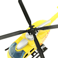 Miniatyrbild 5 av 5: 1:43 Skala Helikopter Diecast Modell Leksak Dra Tillbaka Leksak för Barn Pojkar Gul