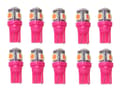 T10 w5w Rosa / Rosa Led med 5st 5050SMD-chip 12v DC 10-pakning