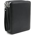 Penalhus - 184 PU-læder - Sort - Plads til 184 penne - Mål 24x20x8cm - Unisex