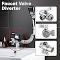 Miniatyrbild 3 av 5: Zinklegering Omkopplare Kranadapter Köksblandare Splitter Avledningsventil Vattenkran Anslutning Toalett Bidet Dusch