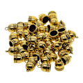 Miniatyrbild 4 av 5: 50 st 10 mm Klockformad Ändhylsa Mesh Kumihimo Snöre Tofs DIY Tillverkning Antik Guld