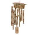 Miniatyrbild 3 av 5: Naturlig bambu trädgårdsklocka hängande trädgård mobil dekoration rör #1