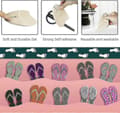 Miniatyrbilde 4 av 5: 3 par gel-metatarsalputer for flip-flops, tangsandaler 3colors